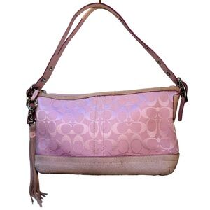Coach Light Pink Signature Shoulder Bag